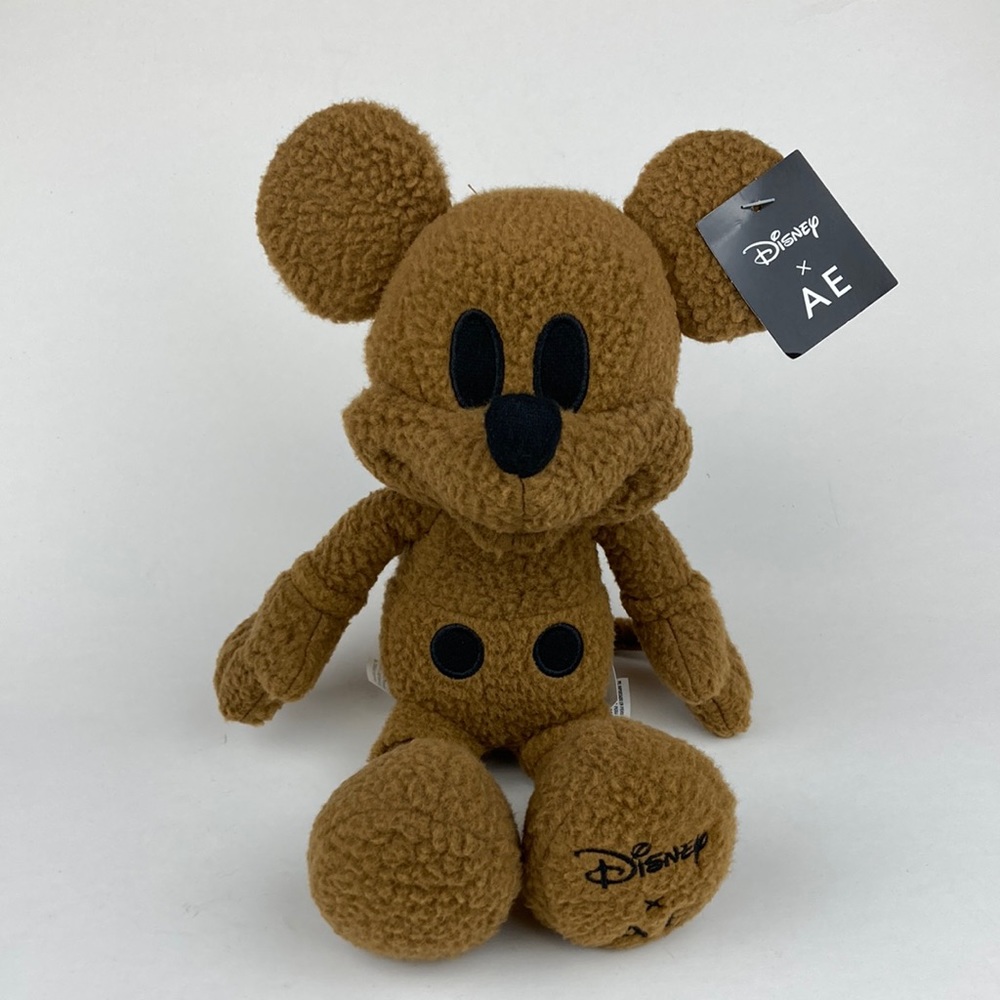 Disney X AE Colab Mickey Mouse Plush Stuffed Animal Toy NWT 12”